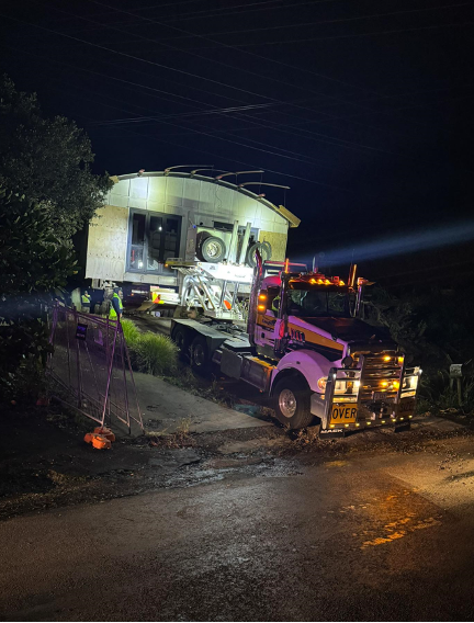 Home being relocated in Muriwai