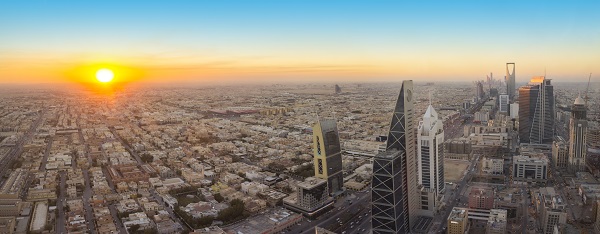 Sunset over Riyadh, Saudi Arabia. The largest and wealthiest economy in the Gulf Cooperation Council (GCC) region, Saudi Arabia is a modern and dynamic environment for business and has major potential for New Zealand businesses with the right approach to the market.