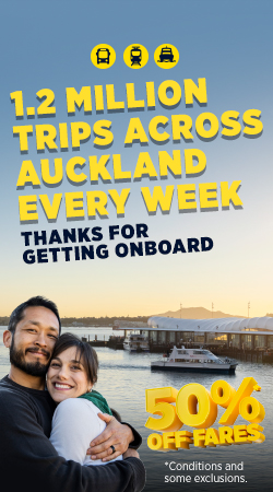 1.2 million trips across Auckland every week